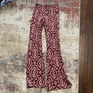 Floral Pattern flared leggings